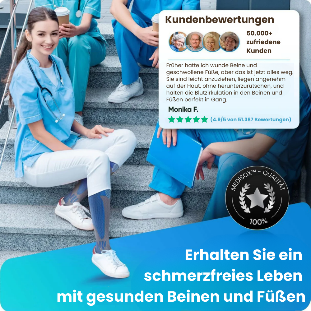 MediSox™ - Kompressionssocken für schmerzfreie Beine und Füße